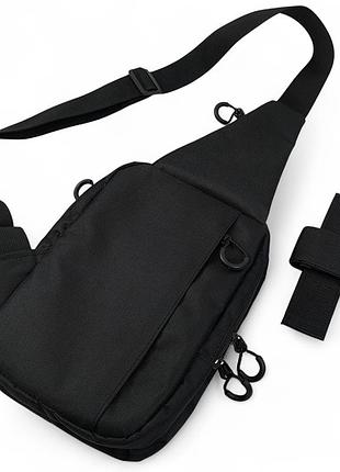 Тактична сумка на плече з кобурою, система molle, патч-панель, cordura