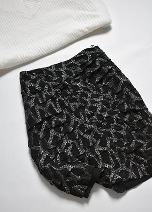 Коротка спідниця night metallic gathered mini skirt