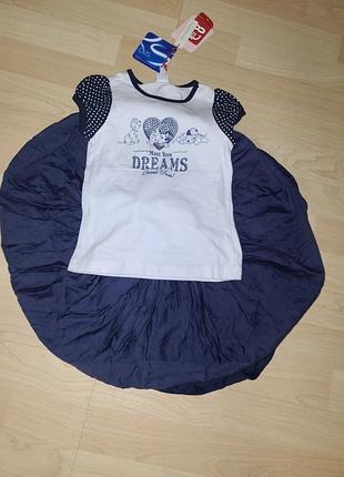 Комплект футболка юбка