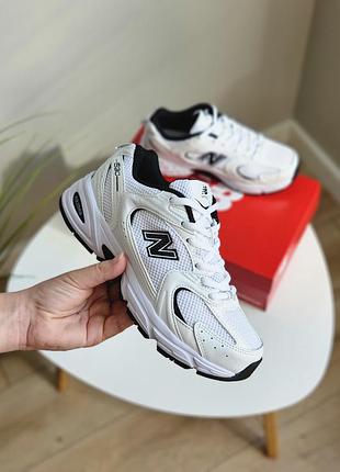 👟 кроссовки new balance 530 white black premium / наложка bs👟