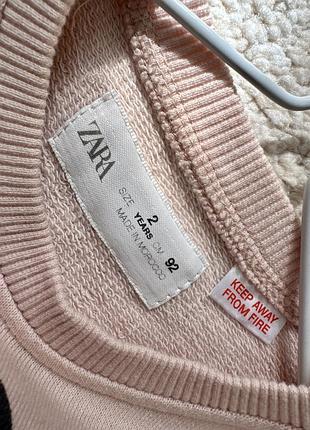 Стильна сукня-світшот від zara 7