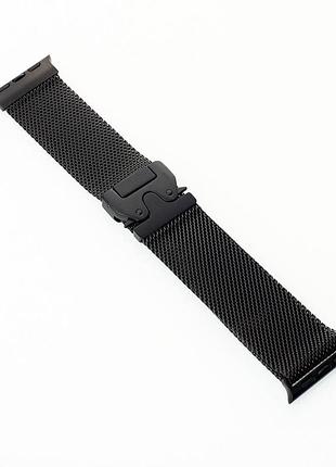 Ремінець milanese loop 10th apple watch 42 / 45 / 49mm (black)