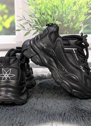 Кроссовки детские для девочки jong golf черные на платформе демисезонные 5867 6