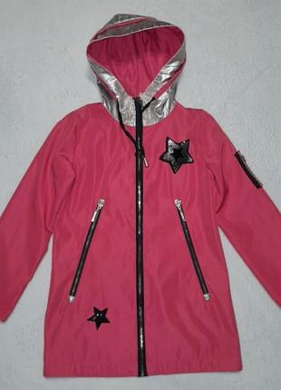 Куртка-ветровка удлиненная, р.140