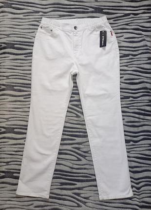 Новые белые брендовые прямые джинсы с высокой талией mian, 14 размер.