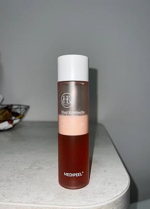 Тонер для обличчя з комбучею та гіалуроновою кислотою medipeel hyal kombucha tea-tox toner, 150 мл