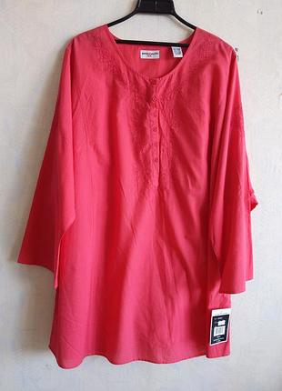 Туника новый хлопок батал большой размер батист