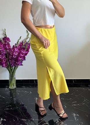 Атласна спідниця mango