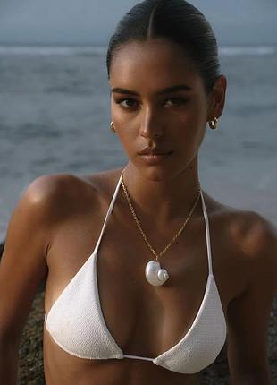 Золотий ланцюжок з підвіскою ракушка