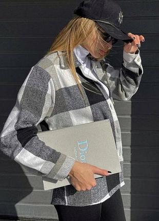 Натуральная теплая рубашка в клетку 🔥супер цена 🔥