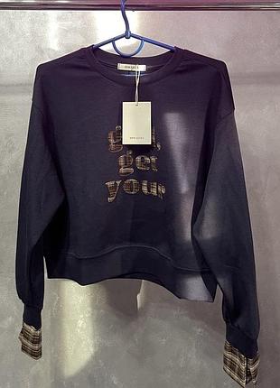 Світшот з імітацією сорочки