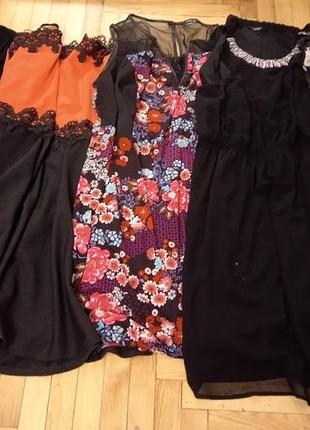 Пакет женских вещей платья и жилетка размер 24-30