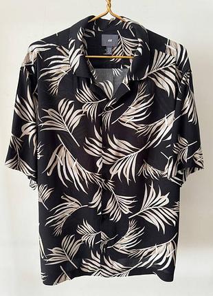 Шикарна гавайська cорочка  h&m  розмір xxl