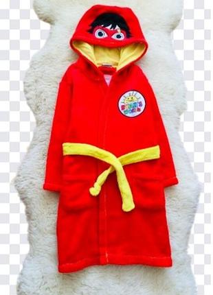 Леди баг disney флисовый, махровый, пушистый халат 7 лет. 122 рост. теплый, банный, на море или в бассейн. состояние: нового, следов носки нет, завязывает