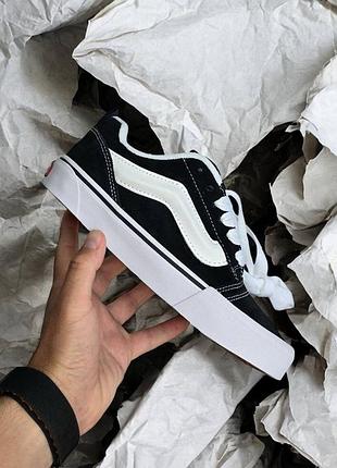 Кросівки vans knu-skool black white