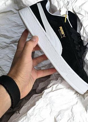 Кроссовки puma suede xl black white