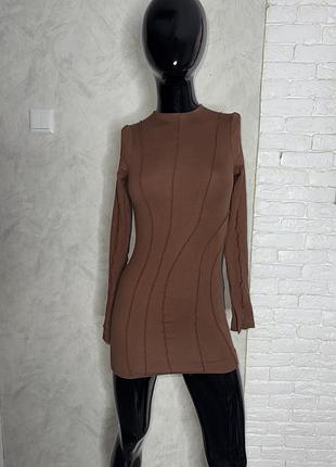 Коротка сукня плаття з довгими рукавами oh polly, xxs