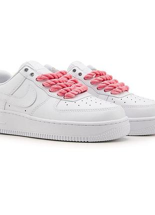 Nike air force 1 rope laces pink