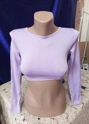 Лавандовий топ кроп