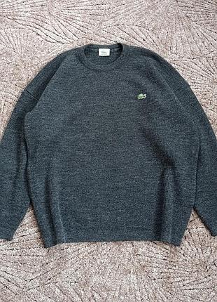 Свитер оверсайз lacoste оригинал шерсть