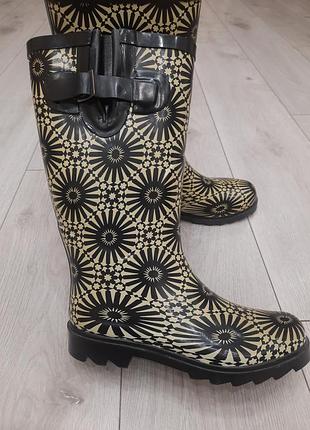 Стильные и удобные водонепроницаемые резиновые сапожки для деток и подростков 37 размер