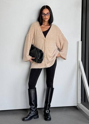 Мега стильный нежный как облачко, кардиган на пуговицах, мягкий, кофта