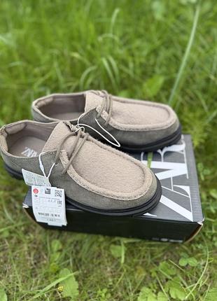 Шкіряні туфлі на хлопчика zara 35 розмір