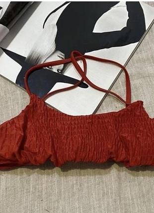 Zaful крутий червонмй верх від купальника