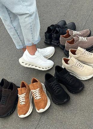 Кроссовки женские натуральная кожа и замша