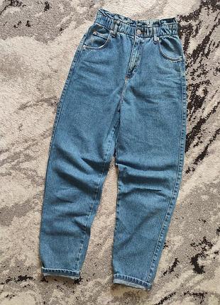 Джинсы мом на резинке,р.xs(34)