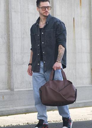 S-ma дорожня багажна сумка without gym brown