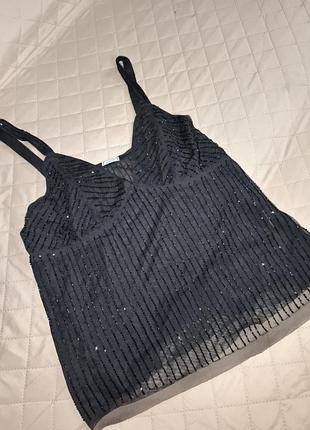 Pimkie роскошный топ расшитый стеклярусом