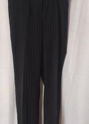 Брюки женские классические черные в полоску