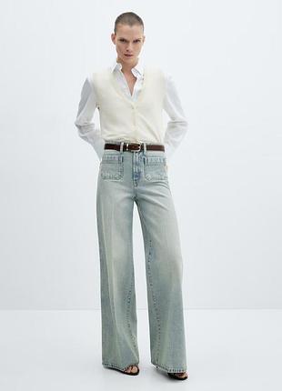 Шикарні джинси mango wide leg широкі
