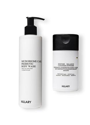 Ензимна пудра для жирної та комбінованої шкіри + крем-гель для душу з пребіотиками