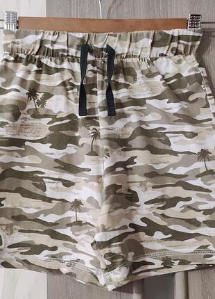 Дитячі шорти на хлопчика 7-8 років, камуфляжні шорти, бавовняні шорти на хлопчика