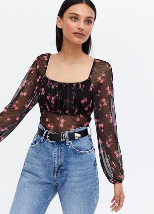 Блузка с длинным рукавом