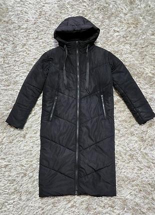 Пальто зимове жіноче, довга куртка на зиму wear me, розмір xs — s