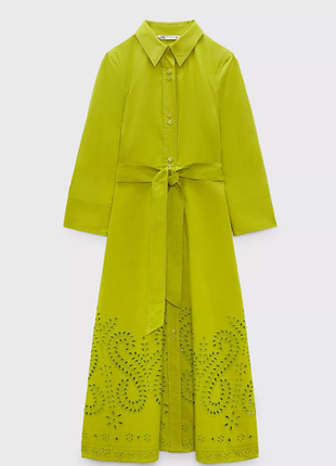 Сукня zara зелена s