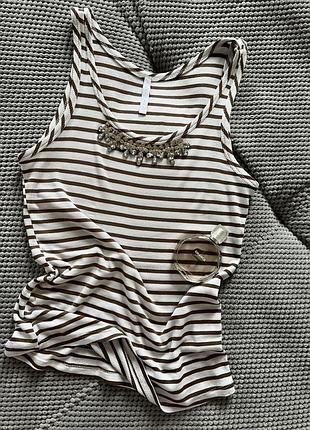 Чудова майка в рубчик з декором imperial
