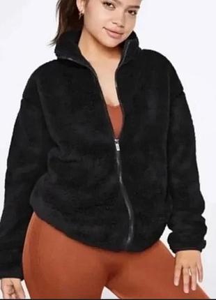 Pink victoria's secret шикарная флисовая куртка, толстовка (s)