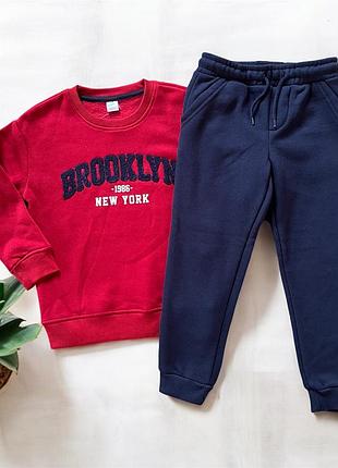 Спортивний костюм pepco теплий на 116 і 122 см