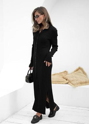 Хлопковое платье прямого силуэта