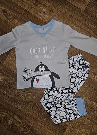 Пижама утепленная на мальчика, домашняя одежда