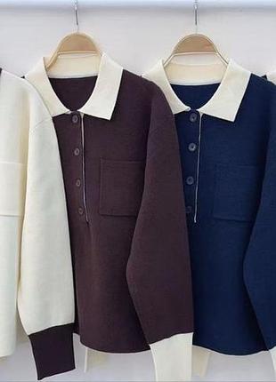 Кашеміровий светр з комірцем светр кашемір светр олд мані