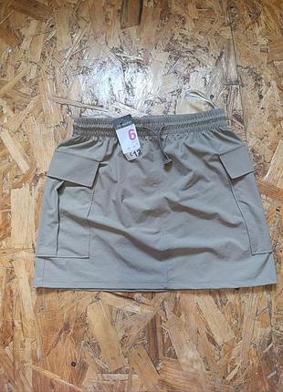 Нова нейлонова спідниця юбка карго primark