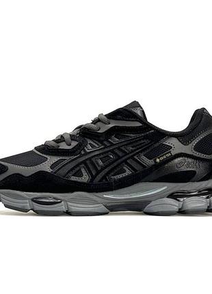 Кроссовки asics gel-nyc gore-tex black grey 2
