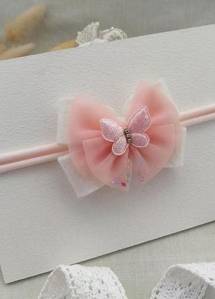 Пов′язка з бантиком пов'язка з фетру пов'язка для волосся