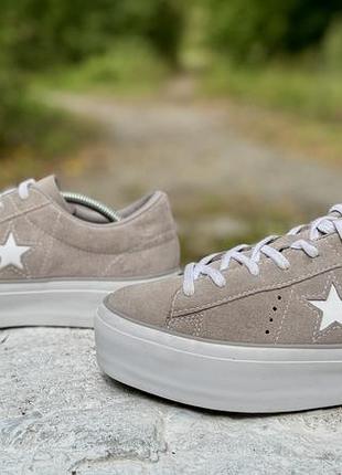 Женские замшевые кеды, кроссовки, сникерсы converse one star