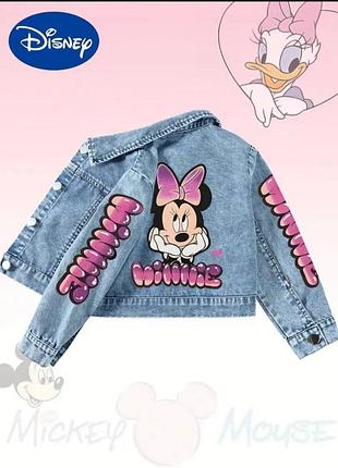 Джинсовая куртка для девочки 5-6 лет – minnie mouse